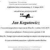 Ś.P. Jan Kogutowicz 11.02.2015r Złotoryja Proboszczów