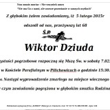 Ś.P. Wiktor Dziuda 5.02.2015r Lwówek Śląski Pilichowice