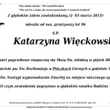 Ś.P. Katarzyna Więckowska 3.05.2015 Lwówek Śląski, Płóczki Górne