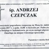 Ś.P. Andrzej Czepczak 07.01.2017. Złotoryja, Sędzimirów