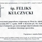 Ś.P. Feliks Kulczycki 13.01.2017. Lwówek Śląski, Golejów