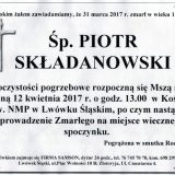 Ś.P. Piotr Składanowski 31.03.2017r. Lwówek Śląski