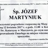 Ś.P. Józef Martyniuk 08.04.2017r. Lwówek Śląski, Marczów