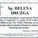 Ś.P. Helena Drużga 08.05.2017r. Lwówek Śląski, Pławna