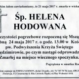 Ś.P. Helena Hodowana 21.05.2017r. Złotoryja, Sędzimirów