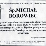 Ś.P. Michał Borowiec 16.06.2017r. Lwówek Śląski