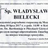 Ś.P. Władysław Bielecki 06.07.2017r. Lwówek Śląski, Płóczki Górne