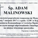 Ś.P. Adam Malinowski 03.08.2017r. Lwówek Śląski