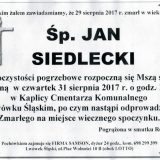 Ś.P. Jan Siedlecki 29.08.2017r. Lwówek Śląski