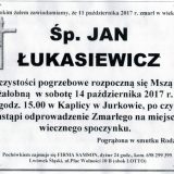 Ś.P. Jan Łukasiewicz 11.10.2017r. Lwówek Śląski, Jurków