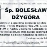 Ś.P. Bolesław Dżygóra 15.10.2017r. Lwówek Śląski