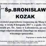 Ś.P. Bronisław Kozak 05.11.2017r. Lwówek Śląski, Lubomierz