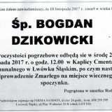 Ś.P. Bogdan Dzikowicki 18.11.2017r. Lwówek Śląski