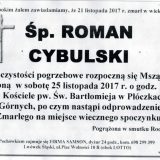 Ś.P. Roman Cybulski 21.11.2017r. Lwówek Śląski, Płóczki Górne