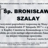 Ś.P. Bronisława Szalay 23.11.2017r. Lwówek Śląski