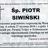 Ś.P. Piotr Siwiński 22.01.2018r. Złotoryja, Proboszczów