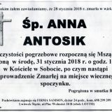 Ś.P. Anna Antosik 28.01.2018r. Lwówek Śląski