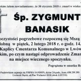 Ś.P. Zygmunt Banasik 30.01.2018r. Lwówek Śląski