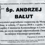 Ś.P. Andrzej Bałut 14.03.2018r. Lwówek Śląski