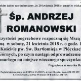 Ś.P. Andrzej Romanowski 20.04.2018r. Lwówek Śląski, Płóczki Górne