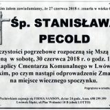 Ś.P. Stanisława Pecold, 27.06.2018 r. Lwówek Śląski