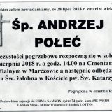 Ś.P. Andrzej Połeć 28.07.2018 r. Lwówek Śląski – Marczów