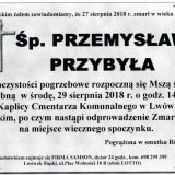 Ś.P. Przemysław Przybyła, 27.08.2018 r. Lwówek Śląski