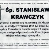 Ś.P. Stanisław Krawczyk, 03.09.2018 r. Złotoryja – Czaple
