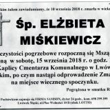 Ś.P. Elżbieta Miśkiewicz, 10.09.2018 r. Lwówek Śląski