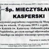 Ś.P. Mieczysław Kasperski 12.01.2019 r. Lwówek Śląski – Popielówek