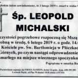 Ś.P. Leopold Michalski 03.02.2019 r. Lwówek Śląski – Płóczki Górne