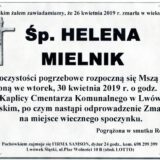 Ś.P. Helena Mielnik 26.04.2019 r. Lwówek Śląski