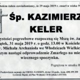 Ś.P. Kazimierz Keler 29.05.2019 r. Lwówek Śląski – Włodzice Wielkie