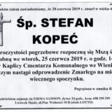 Ś.P. Stefan Kopeć 20.06.2019 r. Lwówek Śląski – Wleń