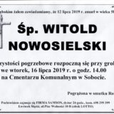 Ś.P. Witold Nowosielski 12.07.2019 r. Lwówek Śląski – Sobota