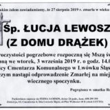 Ś.P. Łucja Lewosz 27.08.2019 r. Lwówek Śląski